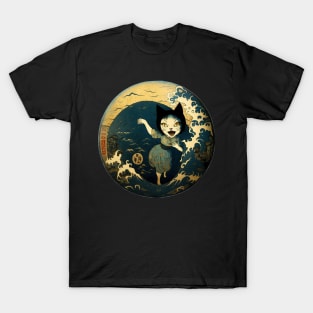 Cat Girl | Japanese Horror Art T-Shirt